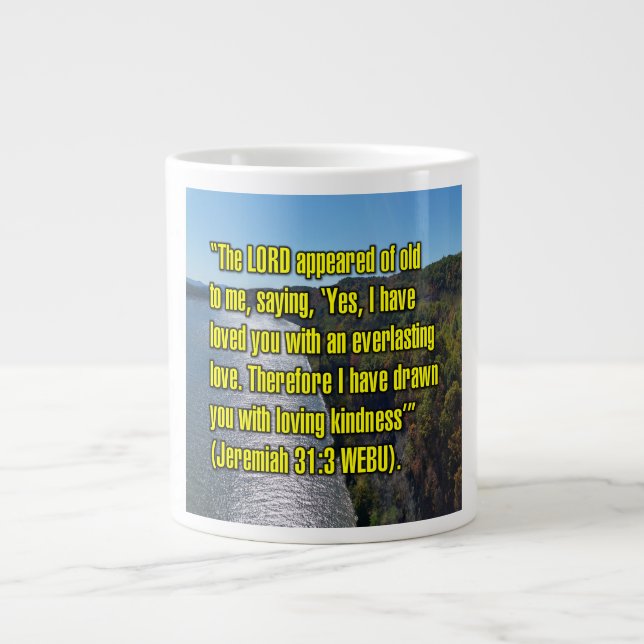 Jeremia 31:3 WEBU Mugg Jumbo Mugg (Framsidan)
