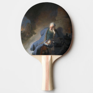 Jeremia klagande över Jerusalems fall, Rembrandt Pingisracket