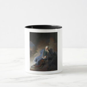 Jeremia klagar över Jerusalems fall, Rembrandt Mugg