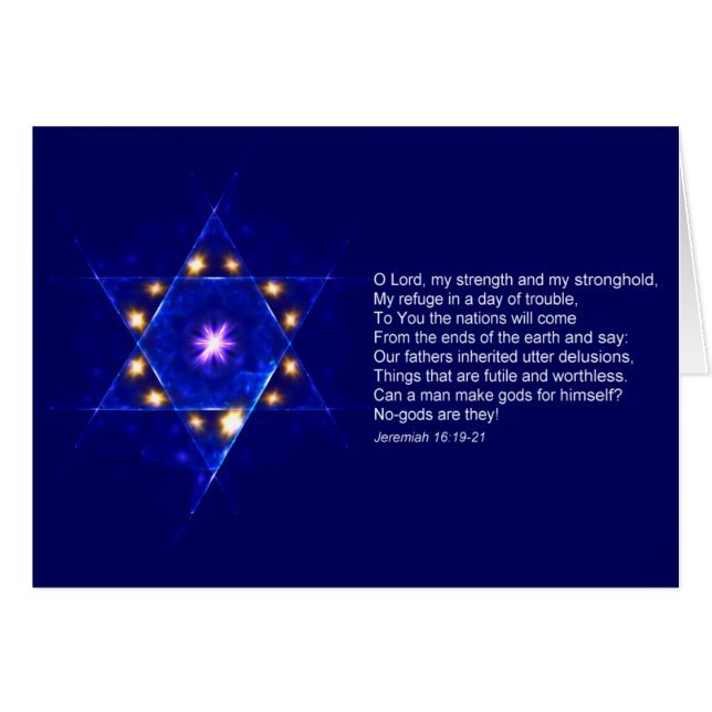 Jeremiah 16 hälsningskort (Framsidan Horizontal)
