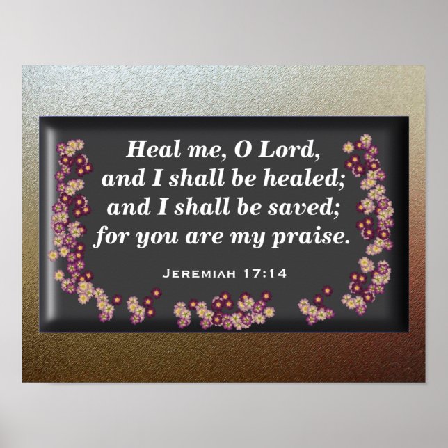Jeremiah 17:14 poster (Framsidan)