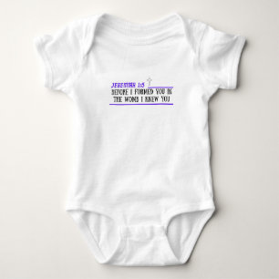 Jeremiah 1:5 Christian Baby Bodydräkt One-Biet T Shirt
