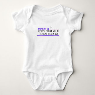 Jeremiah 1:5 Christian Baby Bodydräkt One-Biet T Shirt