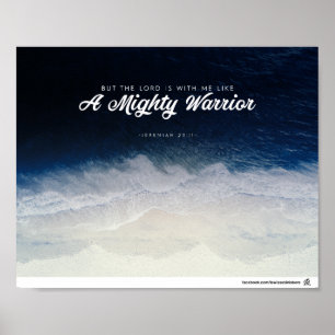 Jeremiah 20:11 - En mäktig krigare Poster