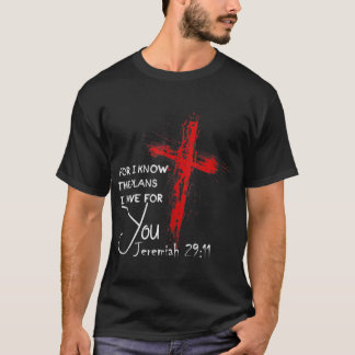 Jeremiah 2911 Christian Religiösa Bible Verse Gift T Shirt
