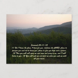 Jeremiah 29:11-13 vykort