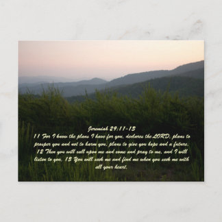 Jeremiah 29:11-13 vykort