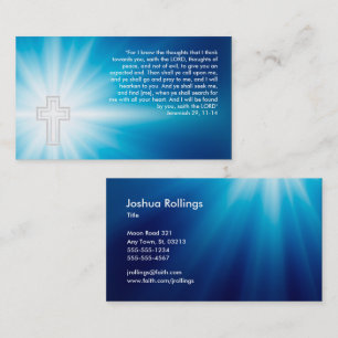 Jeremiah 29; 11-14 - Kristen Visitkort