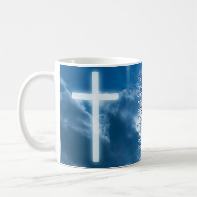 Jeremiah 29; 11- 14% pipe% kristen kaffemugg (Vänster)