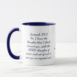 Jeremiah 29:11 Bible Verse, 11 oz Coffee Mugg 