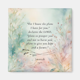 Jeremiah 29:11 Bible Verse Image Magnet