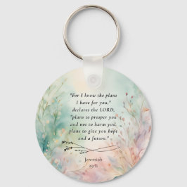 Jeremiah 29:11 Bible Verse Image Nyckelring
