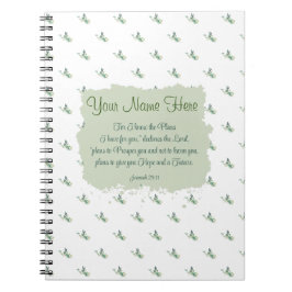 Jeremiah 29:11 Bible Verse Personalize Anteckningsbok