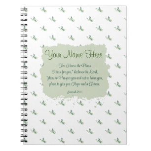 Jeremiah 29:11 Bible Verse Personalize Anteckningsbok
