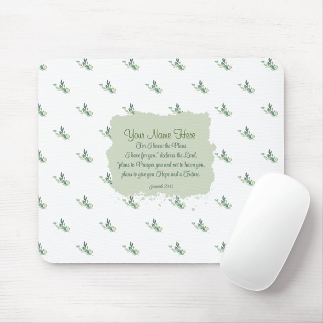 Jeremiah 29:11 Bible Verse Personalize Musmatta (Med mus)