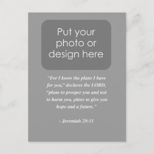 JEREMIAH 29:11 Bible Verse Vykort