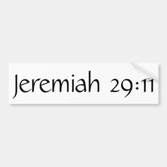 Jeremiah 29:11 bildekal (Framsidan)