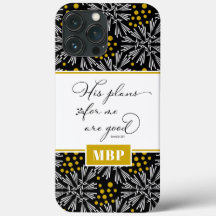 Jeremiah 29:11 Black & Guld Abstrakt