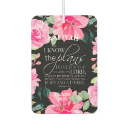 Jeremiah 29:11 Blommigt Personalize Tassel Topper