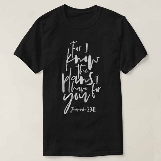 Jeremiah 29 11, Christian T s Women, Bible Verse   T Shirt (Design framsida)