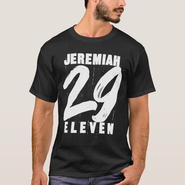 Jeremiah 29 11 Elva Christian Bible Verse Quote T Shirt (Framsida)