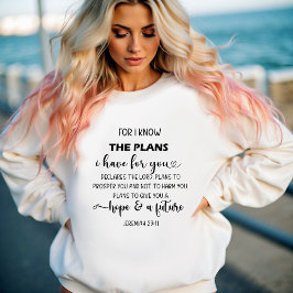 Jeremiah 29:11, för jag känner till planerna, kris t shirt