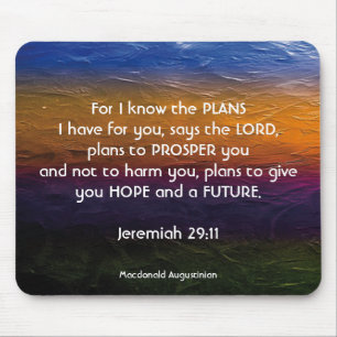 Jeremiah 29:11 FÖR JAG VET PLANS-Personligen Musmatta
