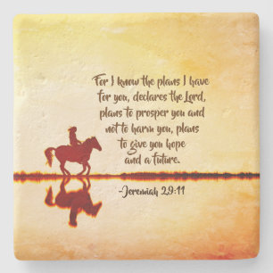 Jeremiah 29:11 För jag vet vilka planer jag har fö Stenunderlägg
