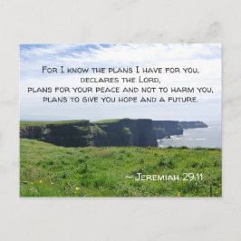 Jeremiah 29:11 För jag vet vilka planer jag har fö Vykort