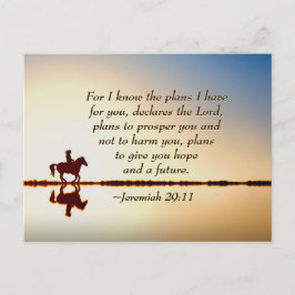Jeremiah 29:11 För jag vet vilka planer jag har fö Vykort