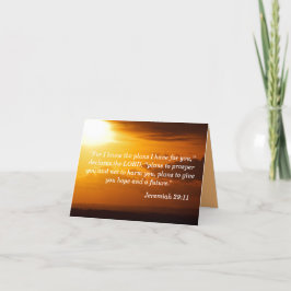 Jeremiah 29:11 Främjande Kort