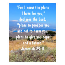 Jeremiah 29:11 Guds plan Bible Verse Vibrant