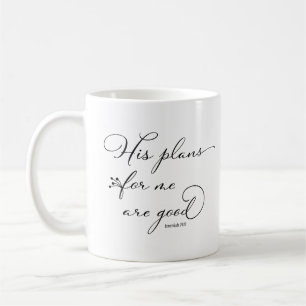 Jeremiah 29:11 Hans planer för mig är bra Kaffemugg