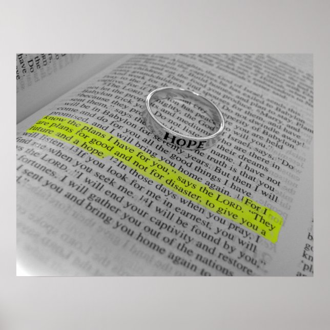 Jeremiah 29:11 - Hope Poster (Framsidan)