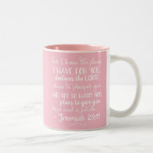 Jeremiah 29:11 Inspirational Christian Bible Mugg