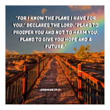 Jeremiah 29:11 Jag känner planen, Gud säger
