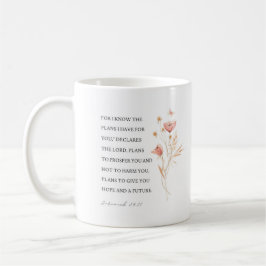 Jeremiah 29:11 Jag vet vilka planer jag har för di Kaffemugg