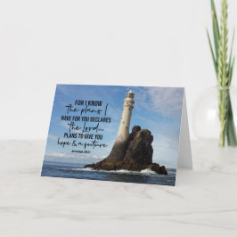 Jeremiah 29:11 Jag vet vilka planer jag har för di Kort