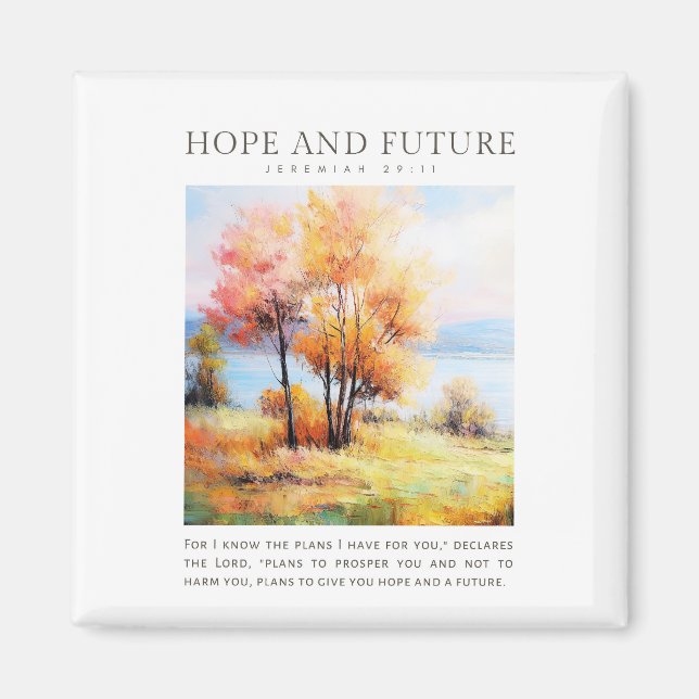 Jeremiah 29:11 Jag vet vilka planer jag har för di Magnet (Framsidan)