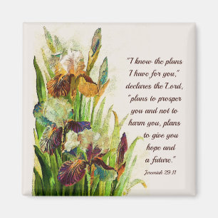 Jeremiah 29:11 Jag vet vilka planer jag har för di Magnet