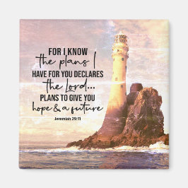 Jeremiah 29:11 Jag vet vilka planer jag har för di Magnet