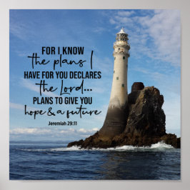 Jeremiah 29:11 Jag vet vilka planer jag har för di Poster