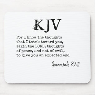 Jeremiah 29:11 KJV Bibelcitat - kan anpassas Musmatta