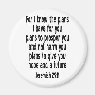 Jeremiah 29:11 magnet