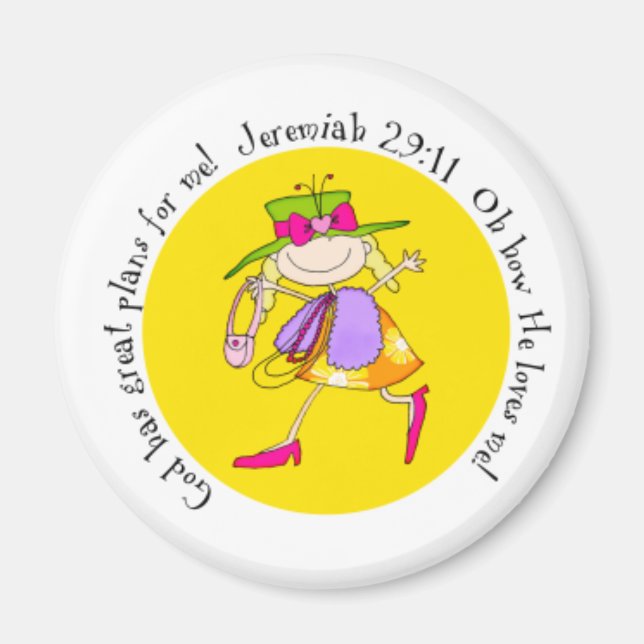 Jeremiah 29:11 Magnet (Framsidan)