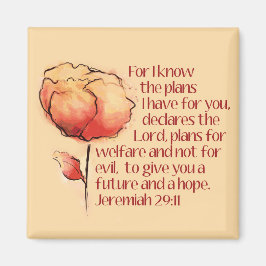 Jeremiah 29:11 Magnet - För jag vet planerna..