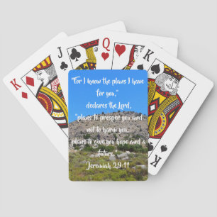 Jeremiah 29:11 MountainView-Anpassadet Christian Casinokort