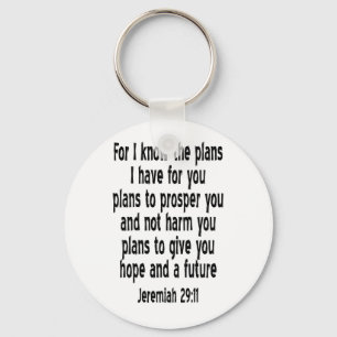 Jeremiah 29:11 nyckelring
