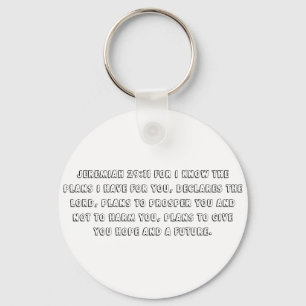Jeremiah 29:11 nyckelring