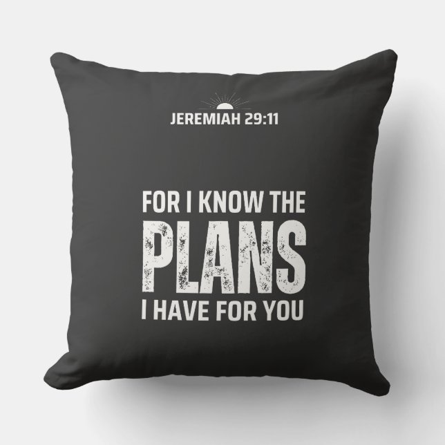 Jeremiah 29:11 Pillow Kudde (Framsida)